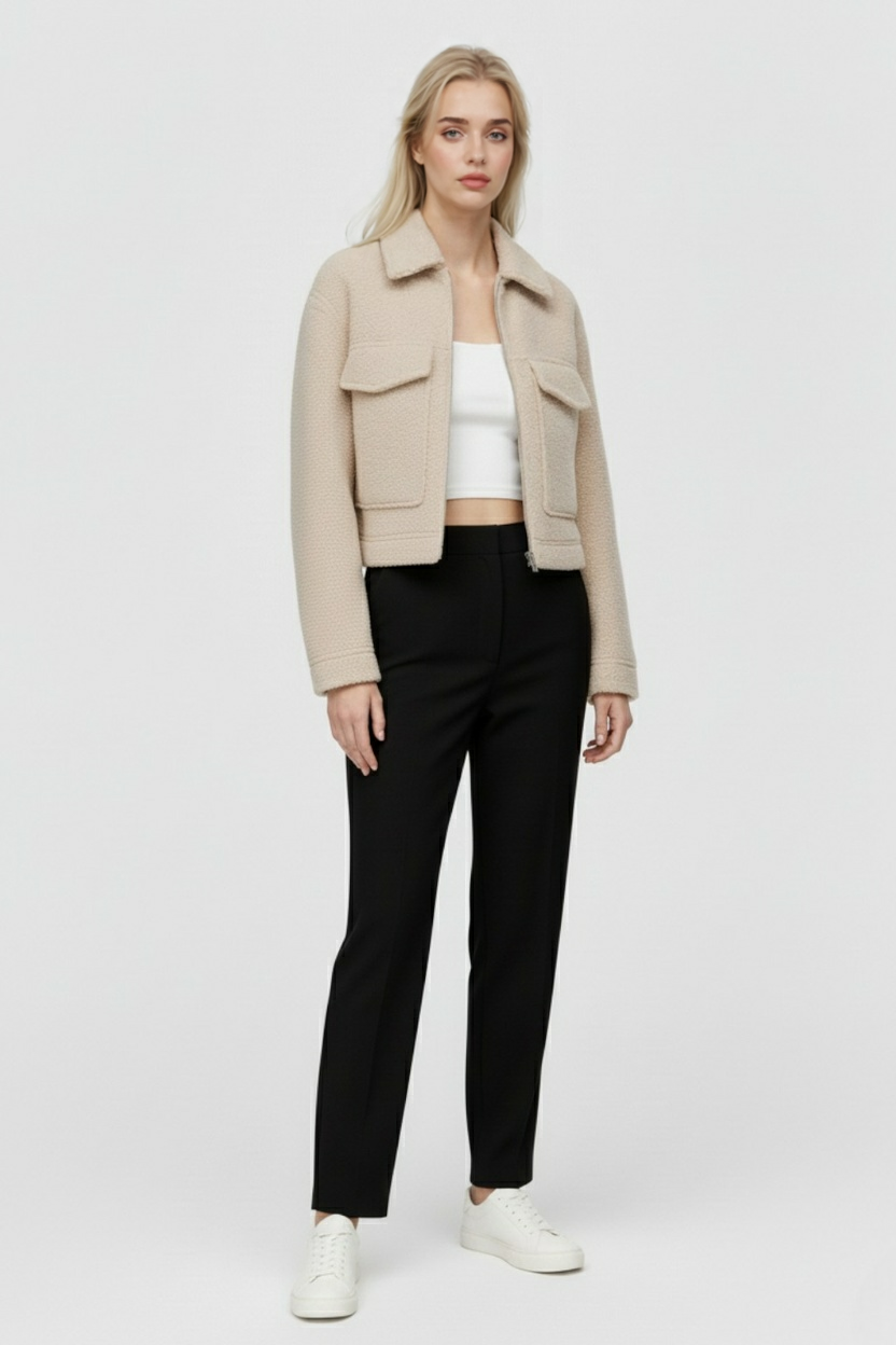 Dames Beige Ritsjack