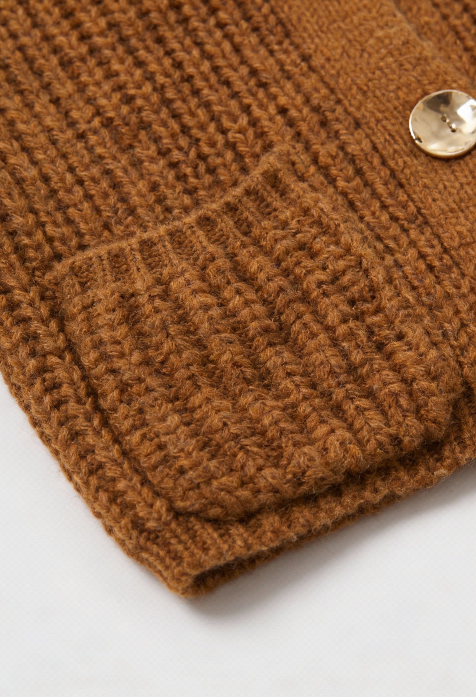 Dames Bruin Gebreid Vestje