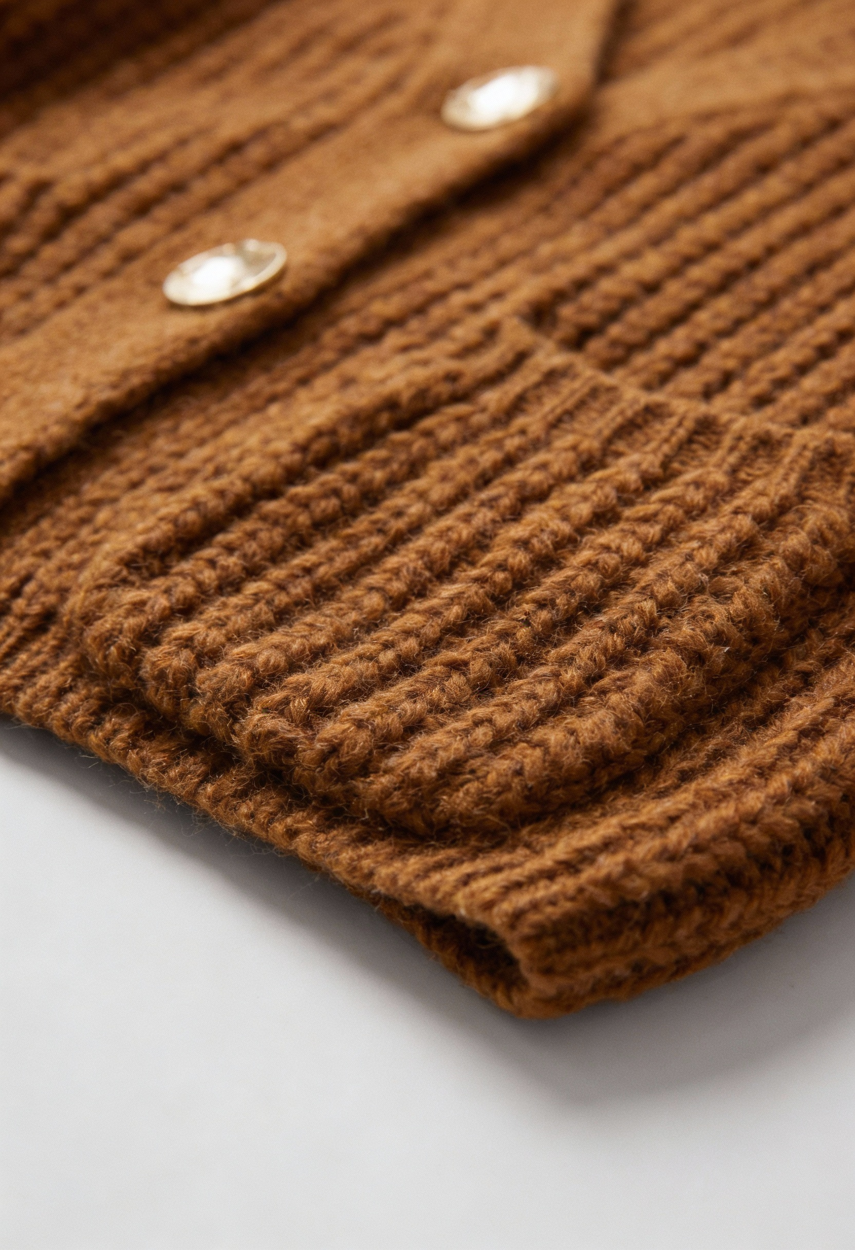 Dames Bruin Gebreid Vestje