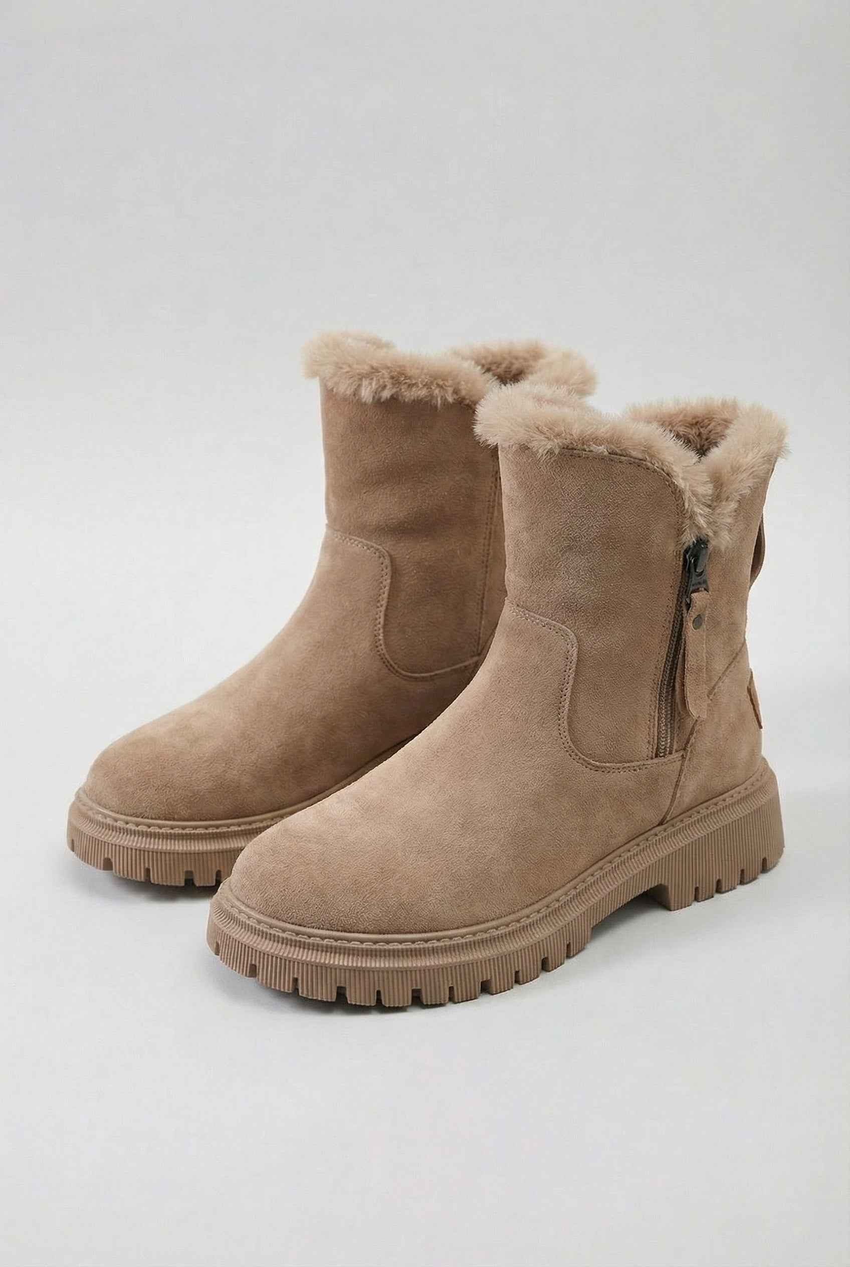 Women's Abrikoos Waterdichte Sneeuwlaarzen