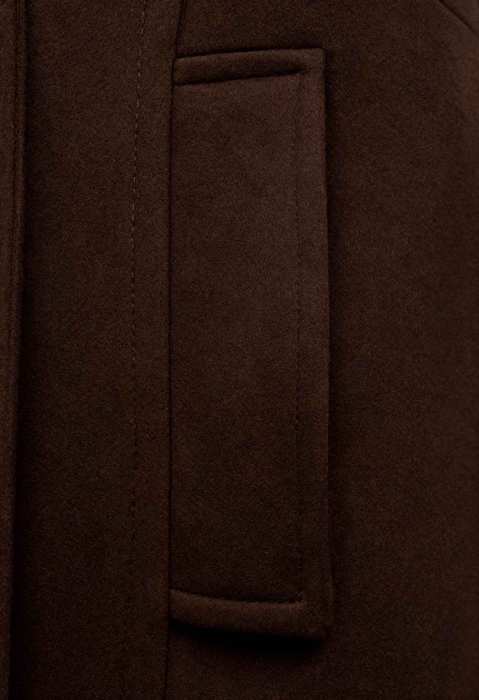 Dames Bruin Wol Trenchcoat