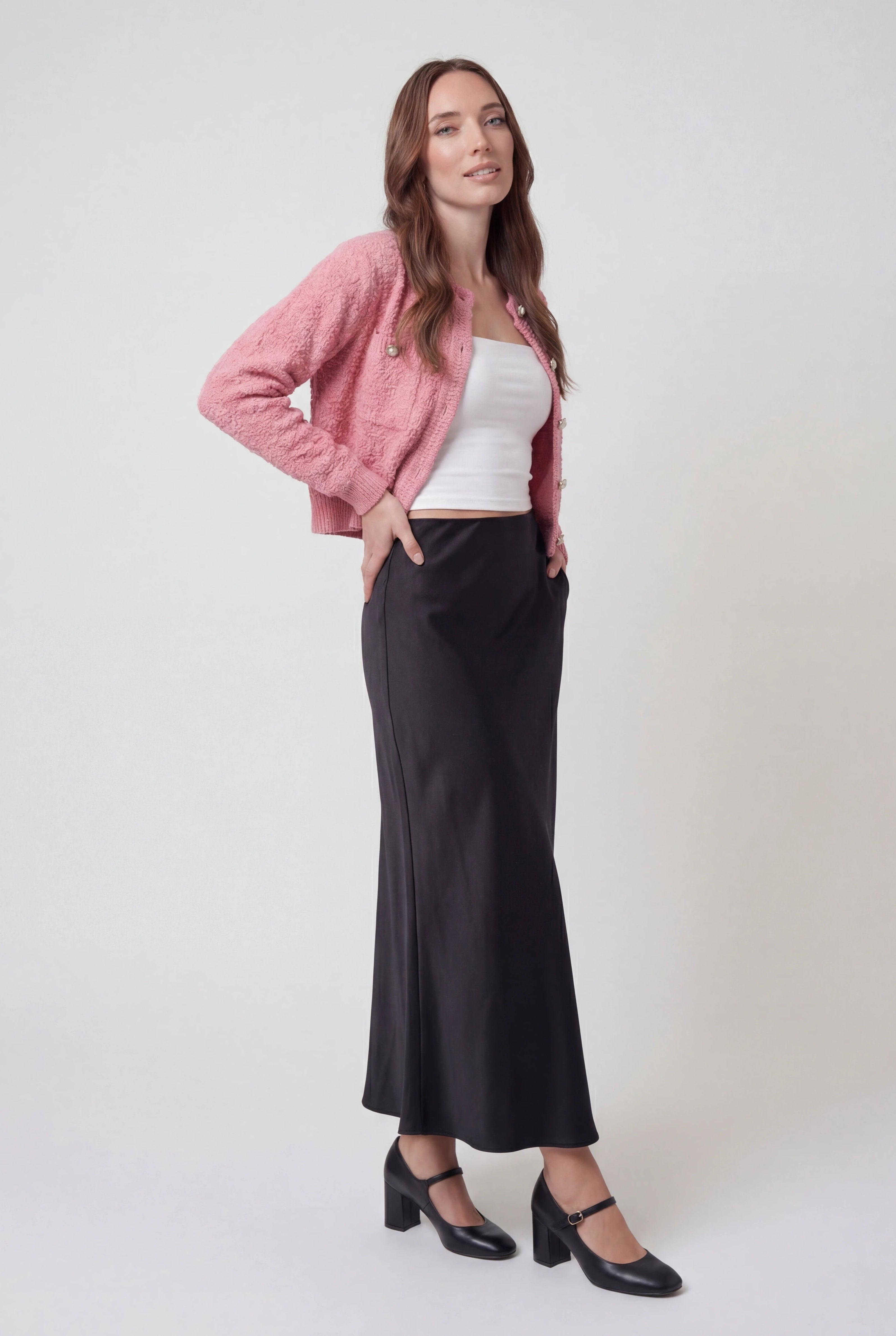 Dames Casual Roze Gebreid Vestje