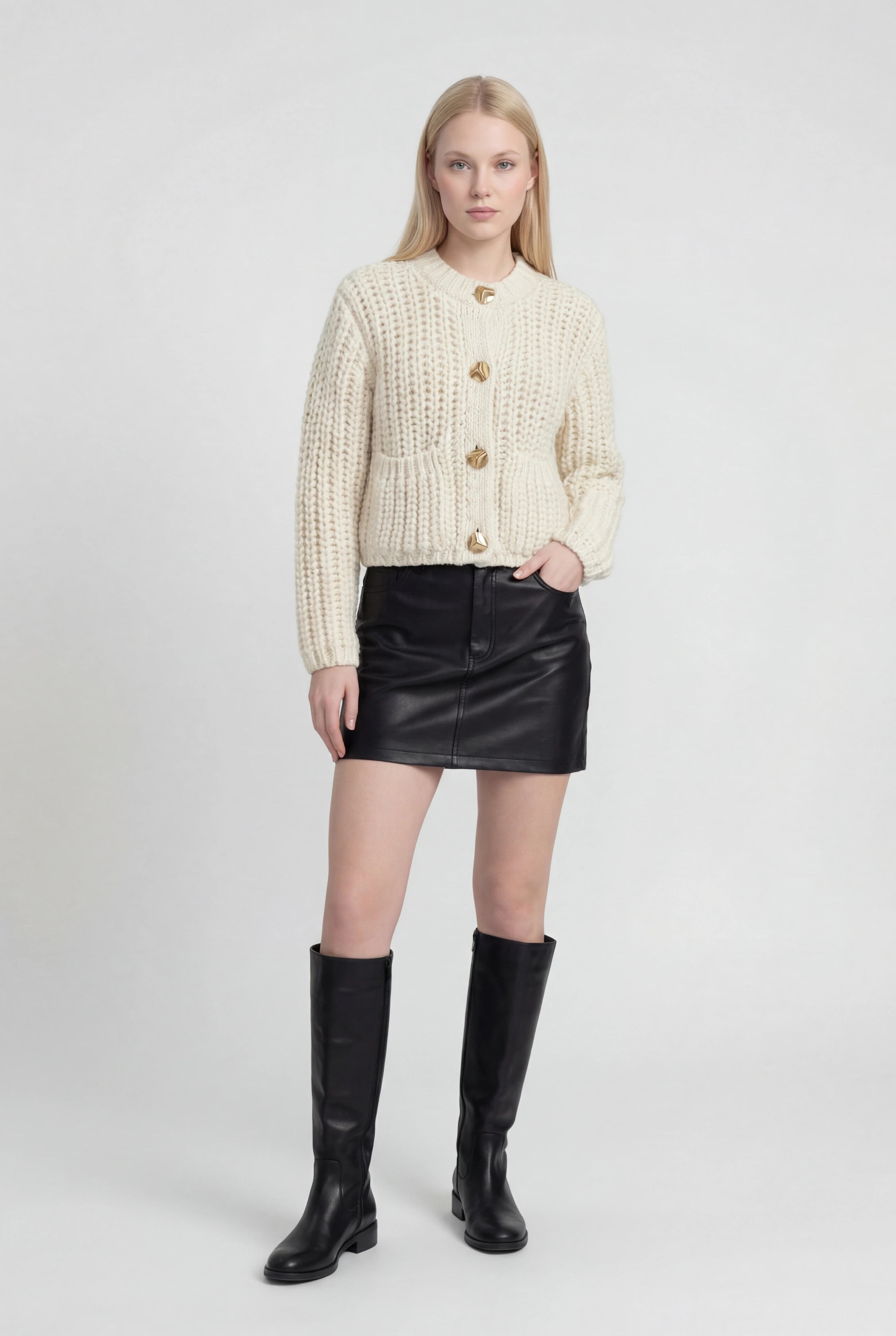 Dames Casual Wit Gebreid Vestje