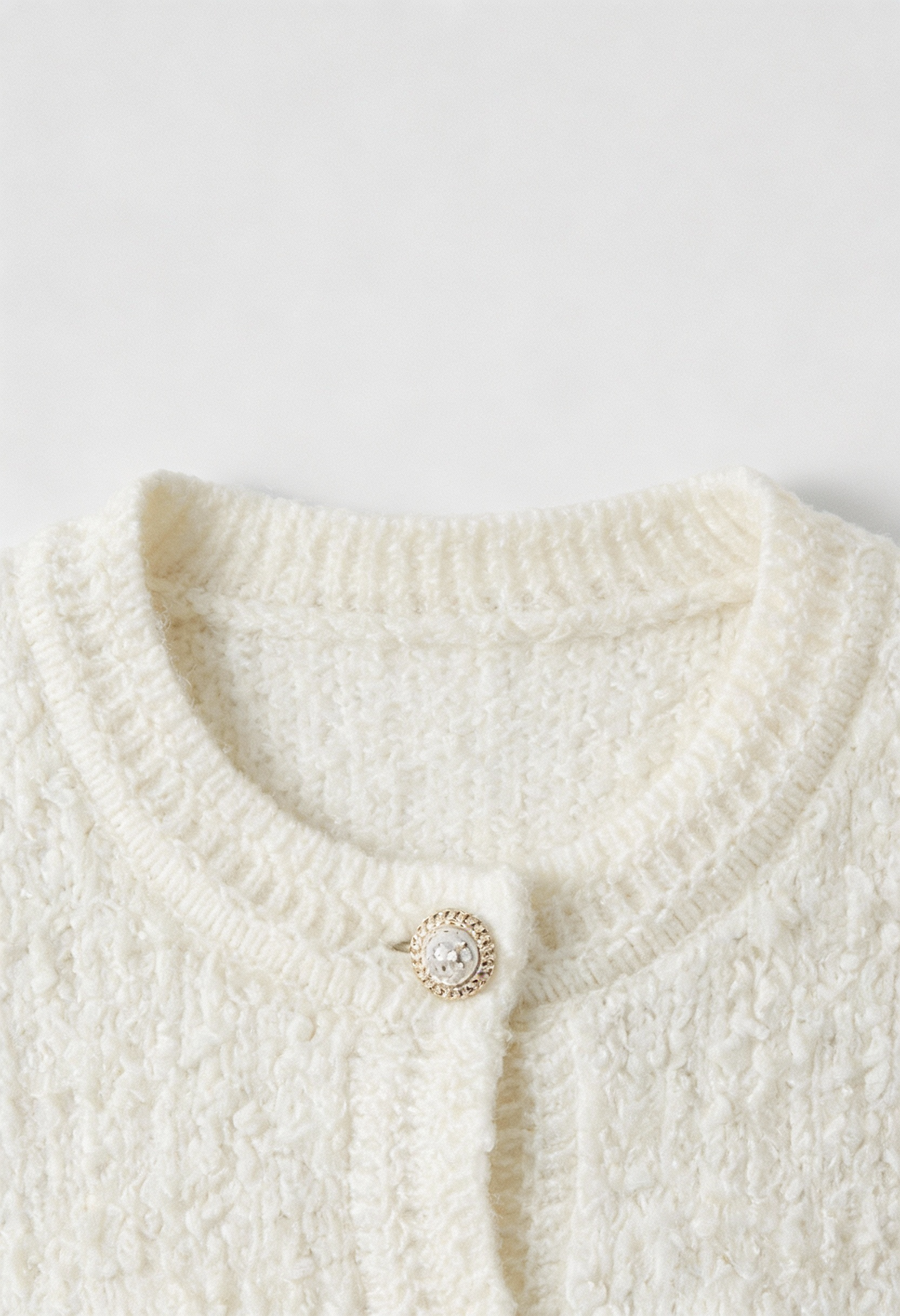 Dames Casual Wit Gebreid Vestje