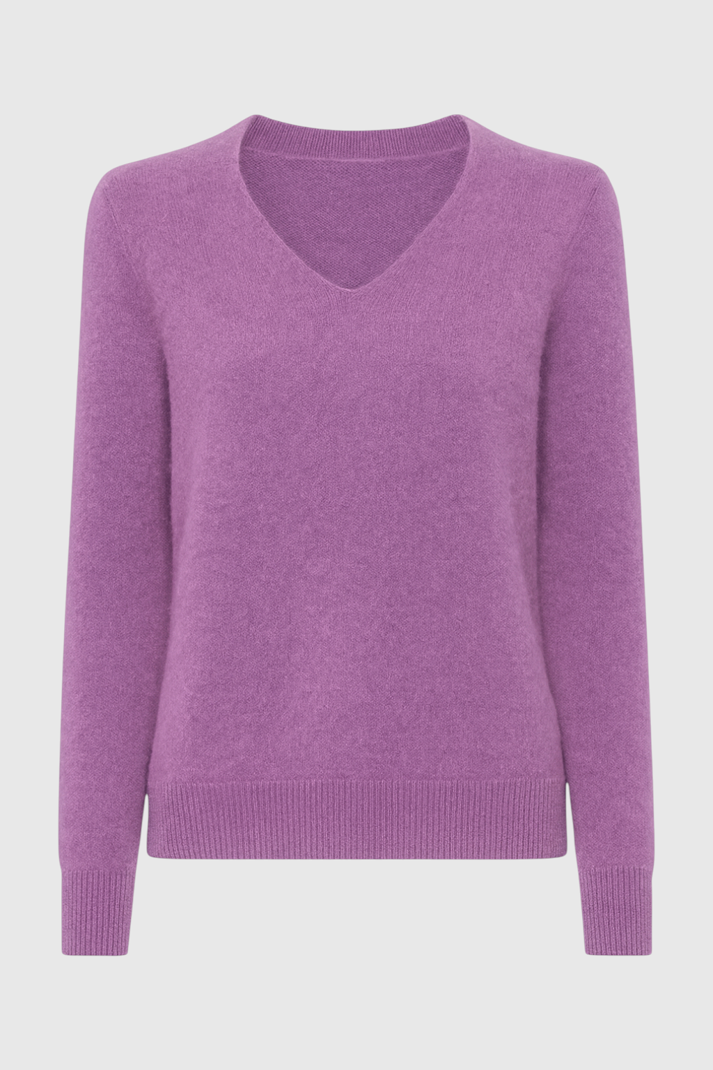 Dames Donkerpaars V-hals Trui