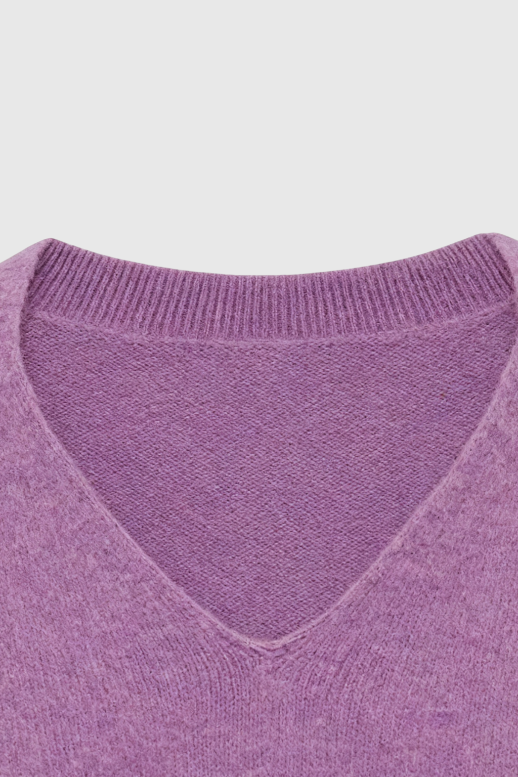 Dames Donkerpaars V-hals Trui