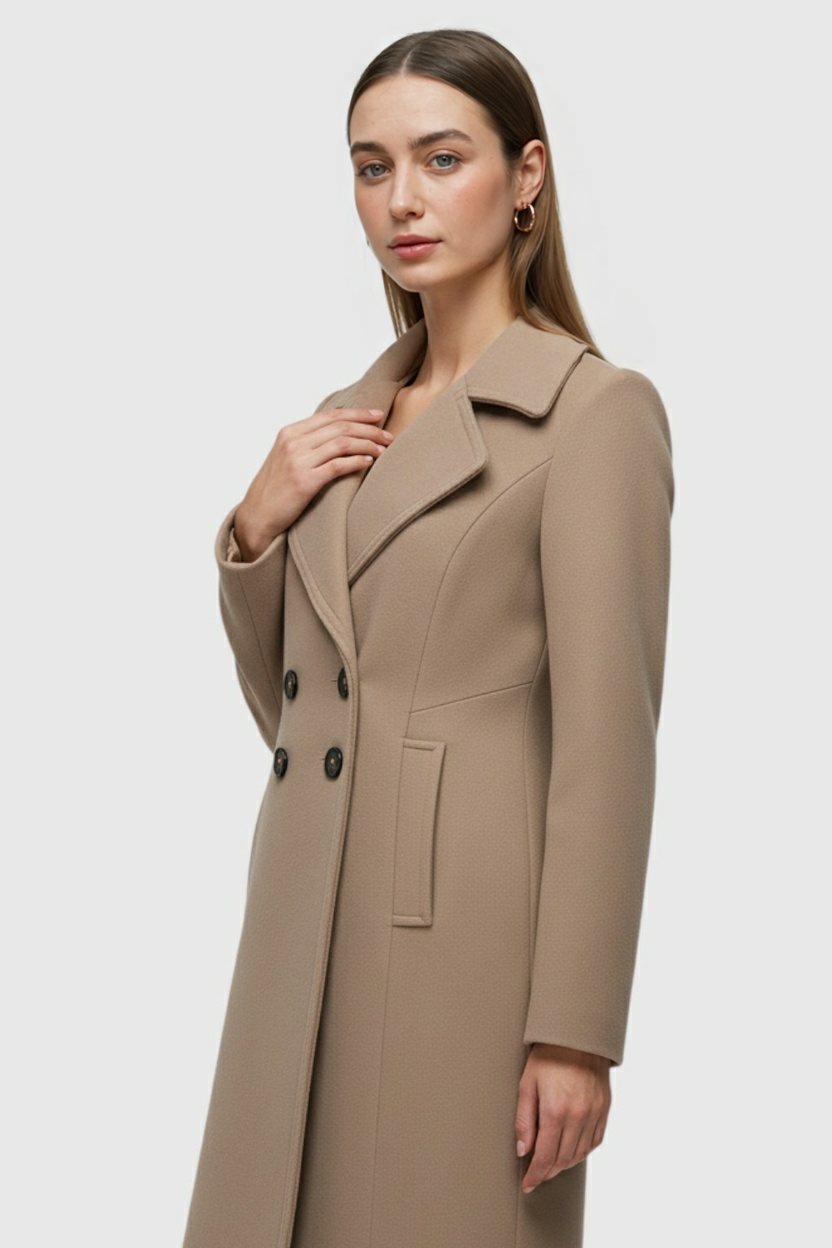 Dames Elegante Khaki Trenchcoat