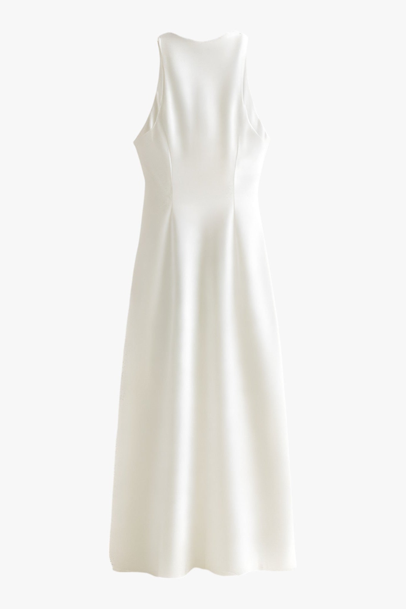 Jurken : Ella Dames Satijn Zomerjurk - Elegante Beige Stijl voor de Zomer in van Vanda Liamo