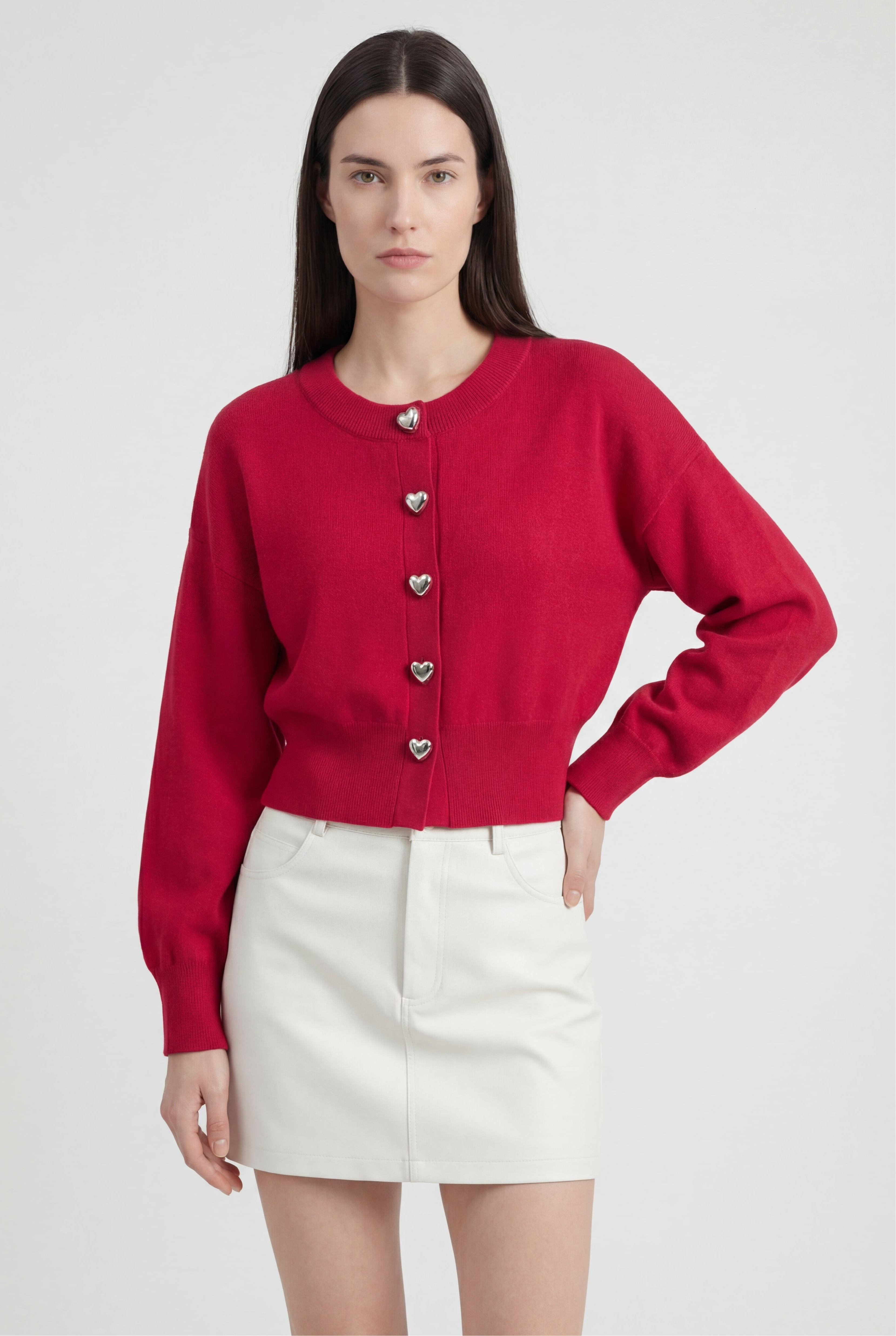 Women's Knit Cropped Cardigan