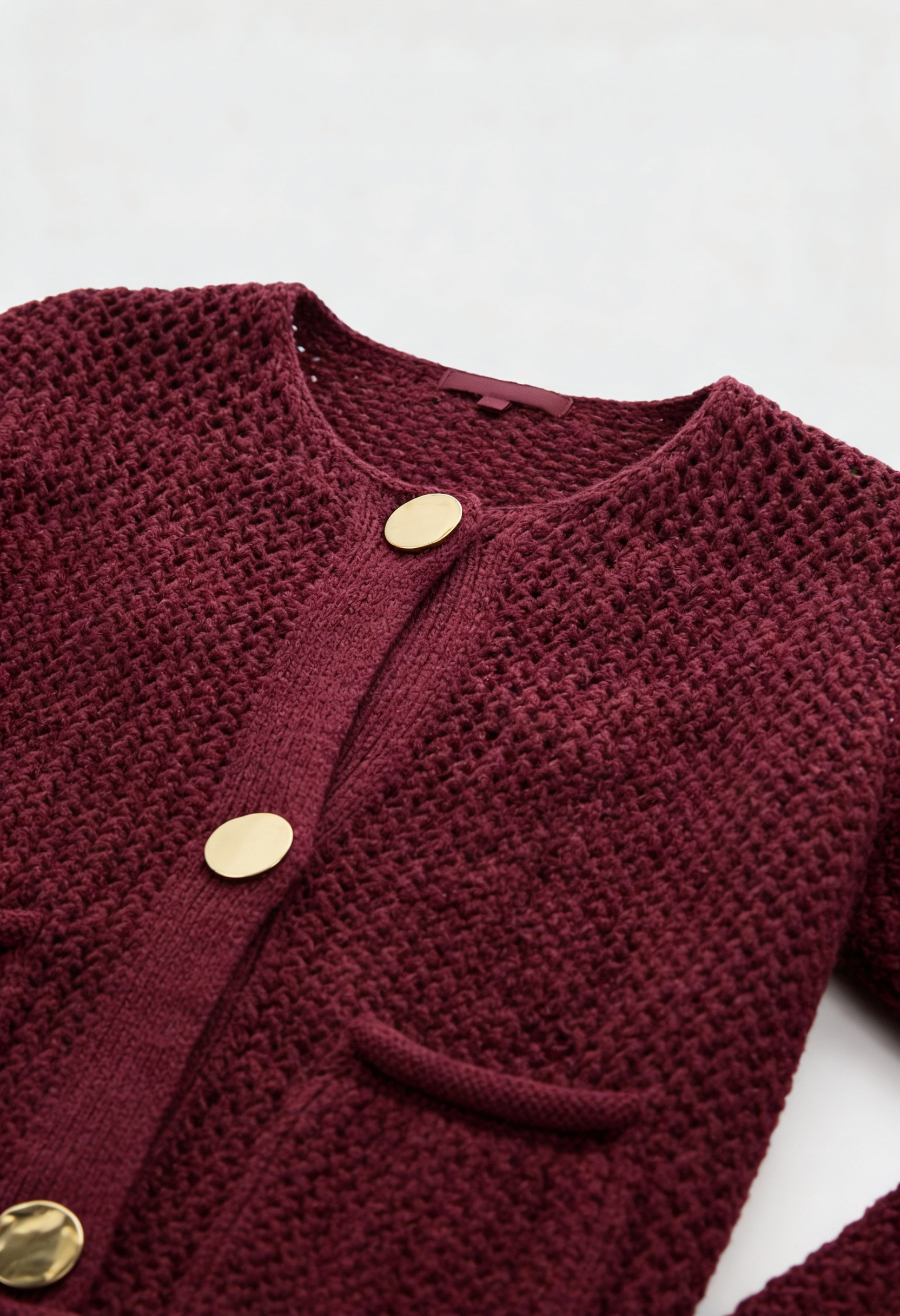 Women's Knit Long Sleeve Cardigan - View 6 | Vanda Liamo