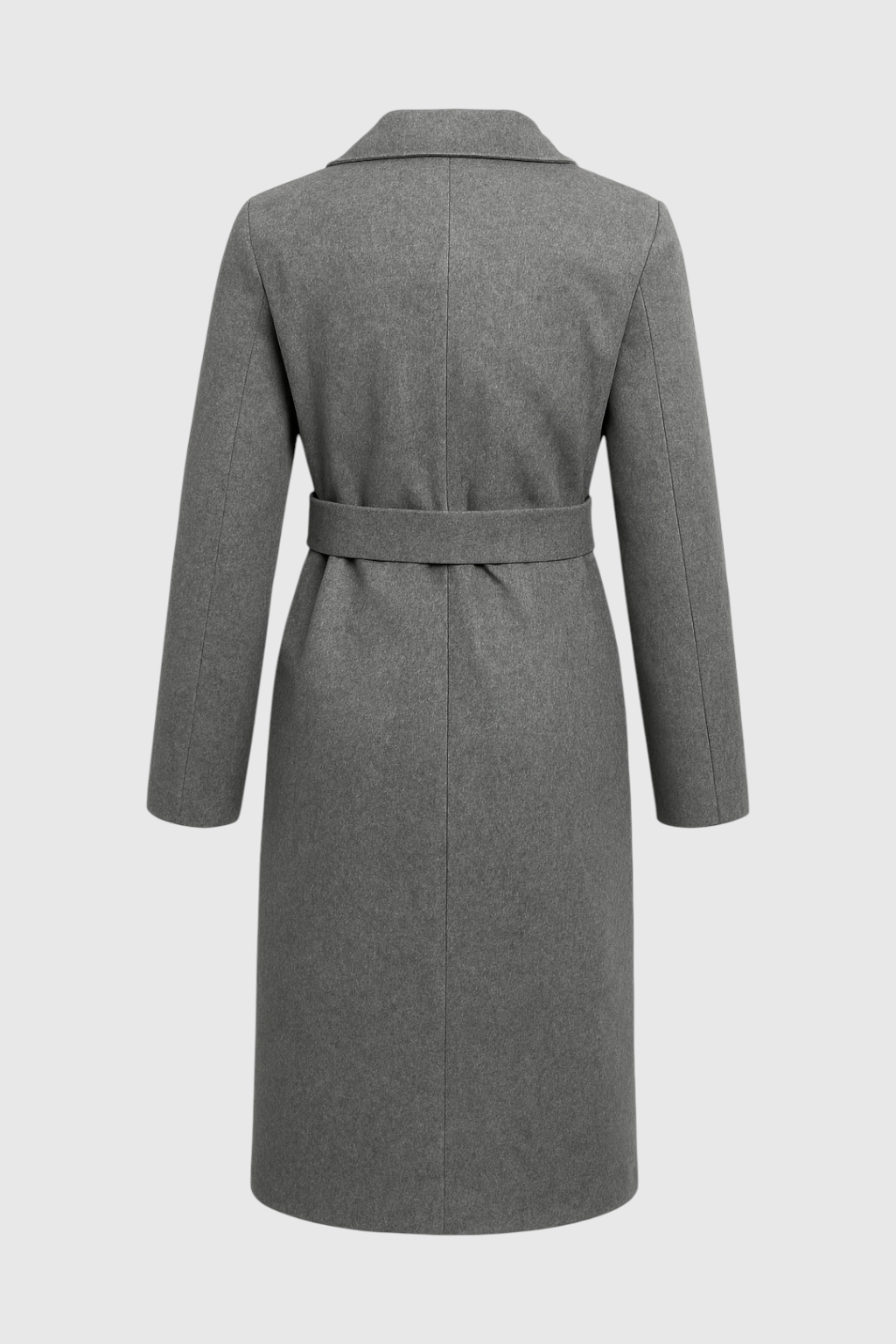 Dames Grijs Middellange Winterjas