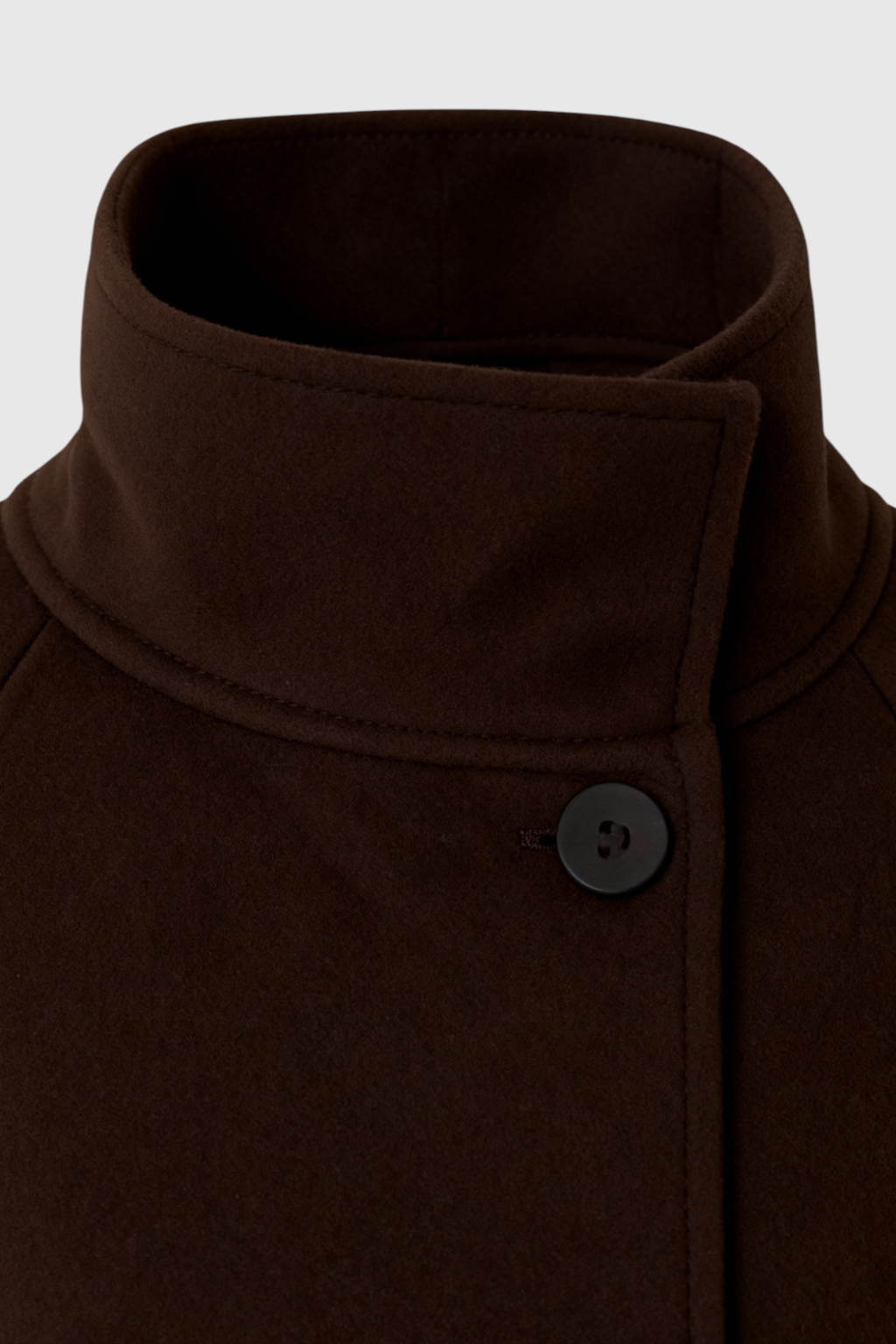 Dames Lange Bruin Winter Jas Met Kraag