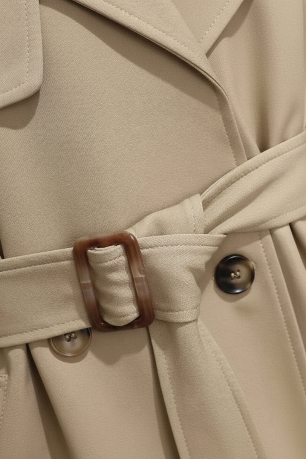 Dames Lange Khaki Trenchcoat