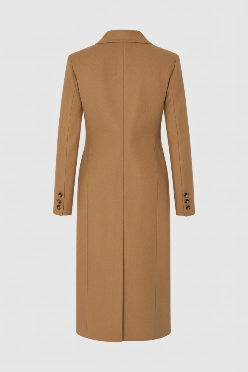 Dames Lange Khaki Winterjas