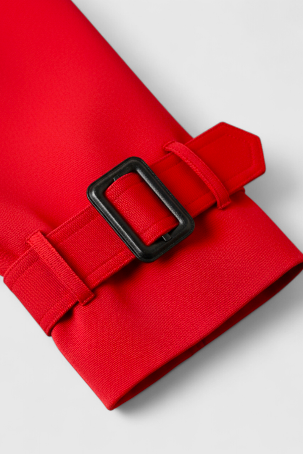 Dames Lange Rood Trenchcoat