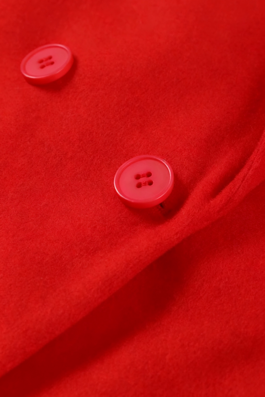 Dames Lange Rood Winterjas