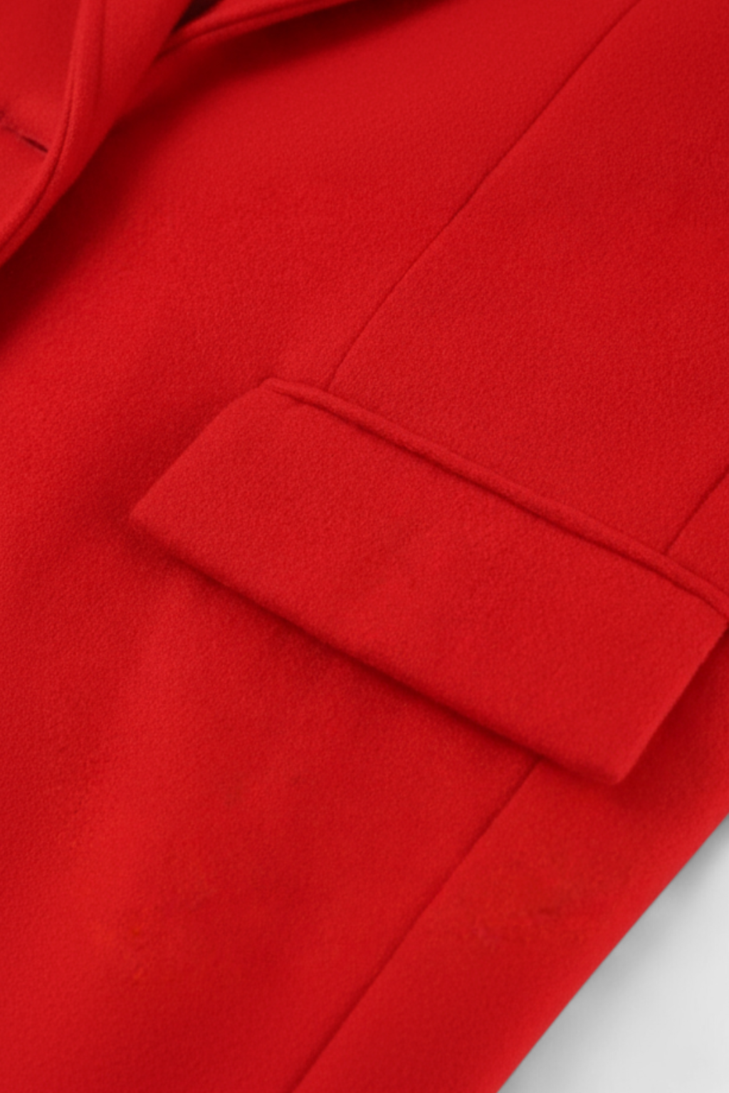 Dames Lange Rood Winterjas