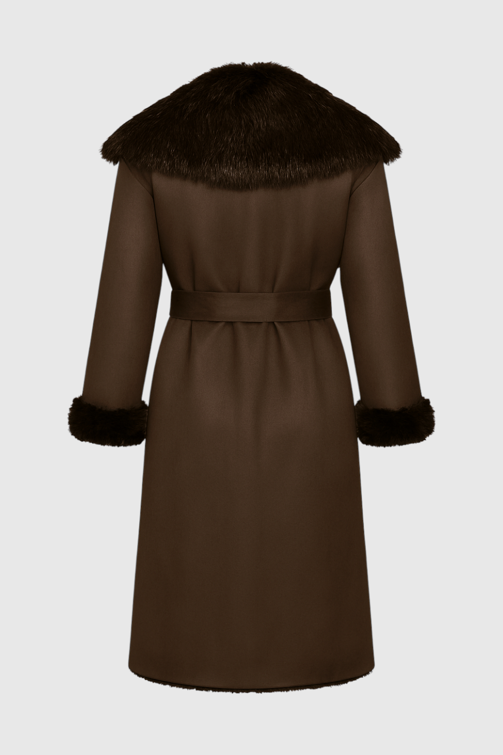 Dames Lange Trenchcoat met Stijlvolle Kraag