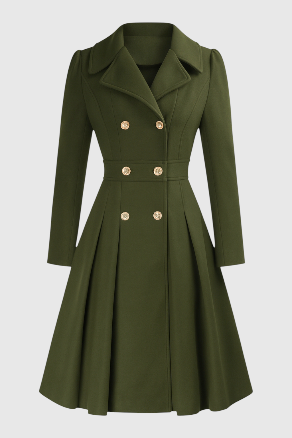 Dames Legergroen Jas