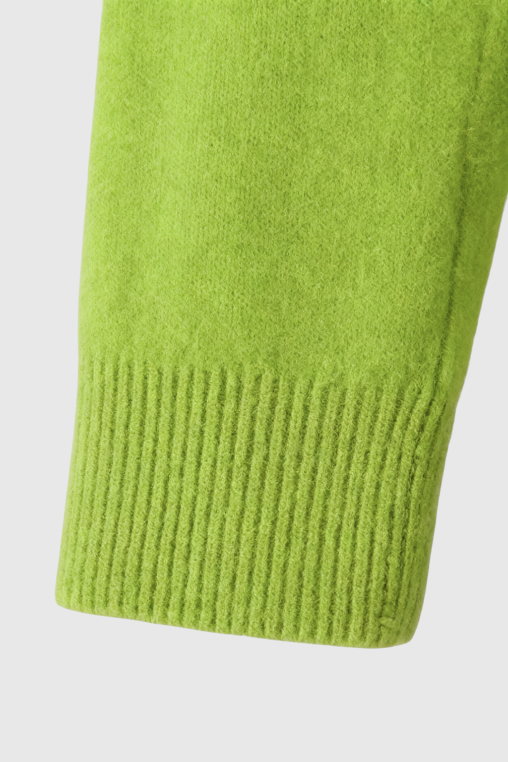 Dames Lichtgroen Merinowollen V-hals Trui