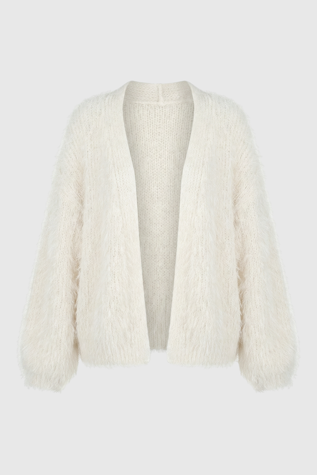 Dames Modieus Wit Gebreid Vestje