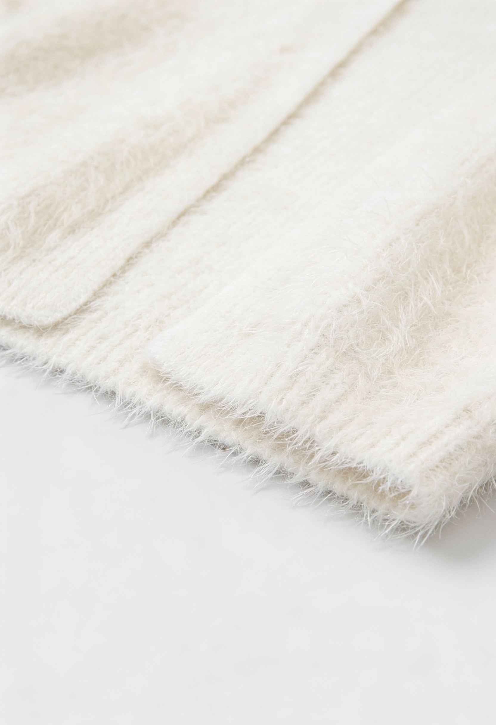 Dames Modieus Wit Gebreid Vestje