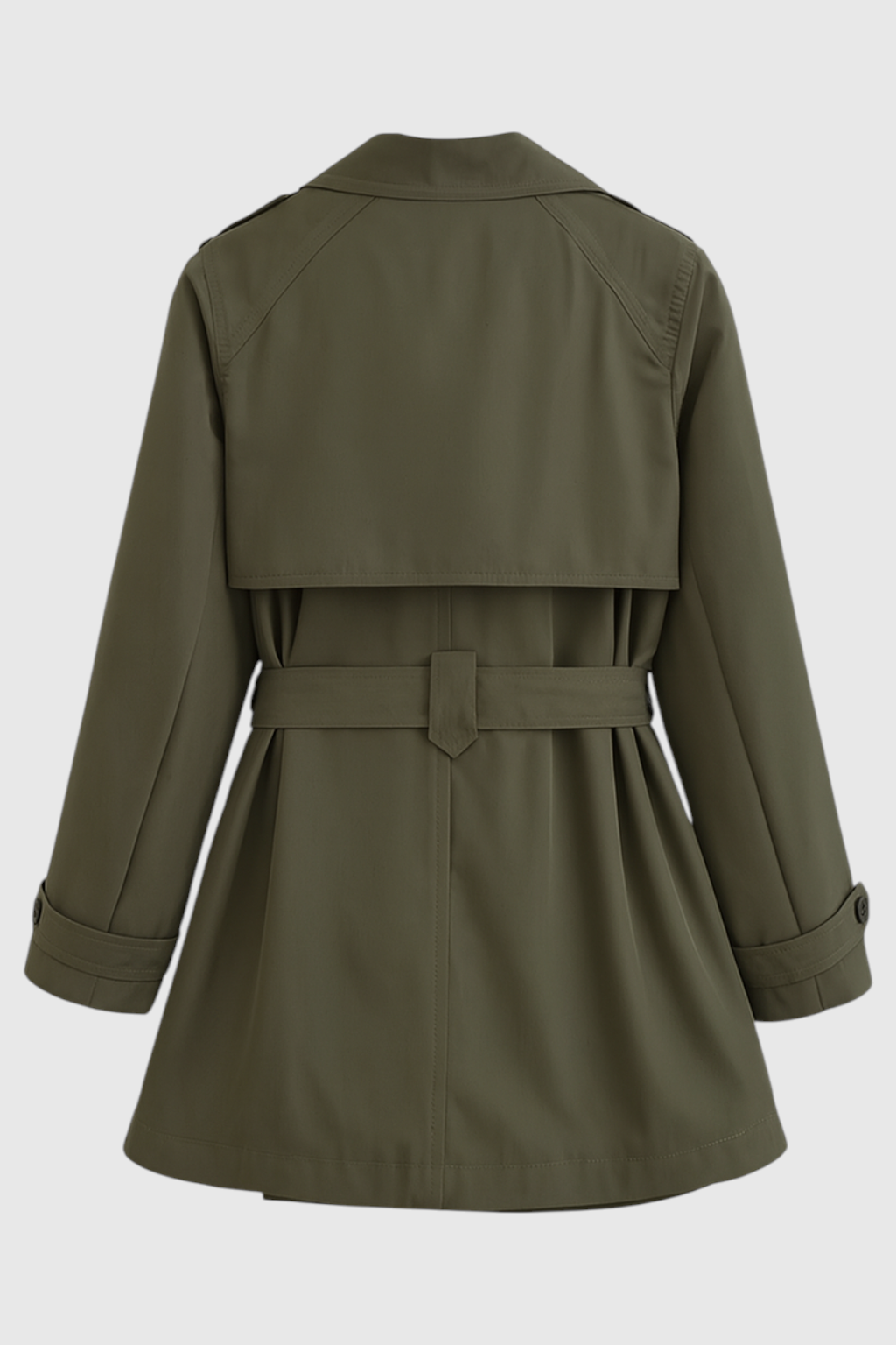 Dames Olijfgroen Trenchcoat