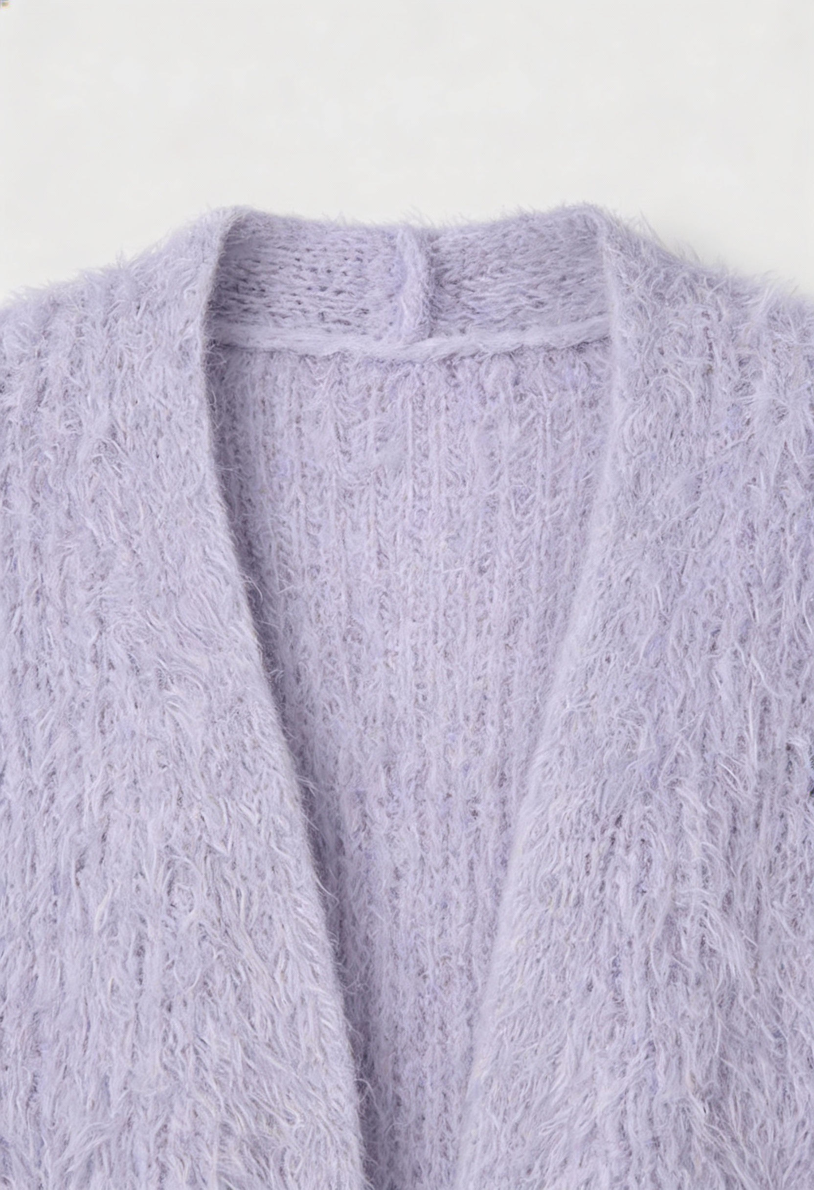 Women's Purple Acrylic Knit Warm Cardigan