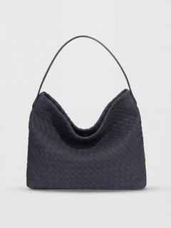 Women's Black Soft Suede-Texture Tote Bag, Roomy Design - Premium Quality, Fast Shipping
