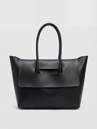 Women's Classic Faux Leather Shoulder Bag - Retro Style Handbag with Adjustable Strap