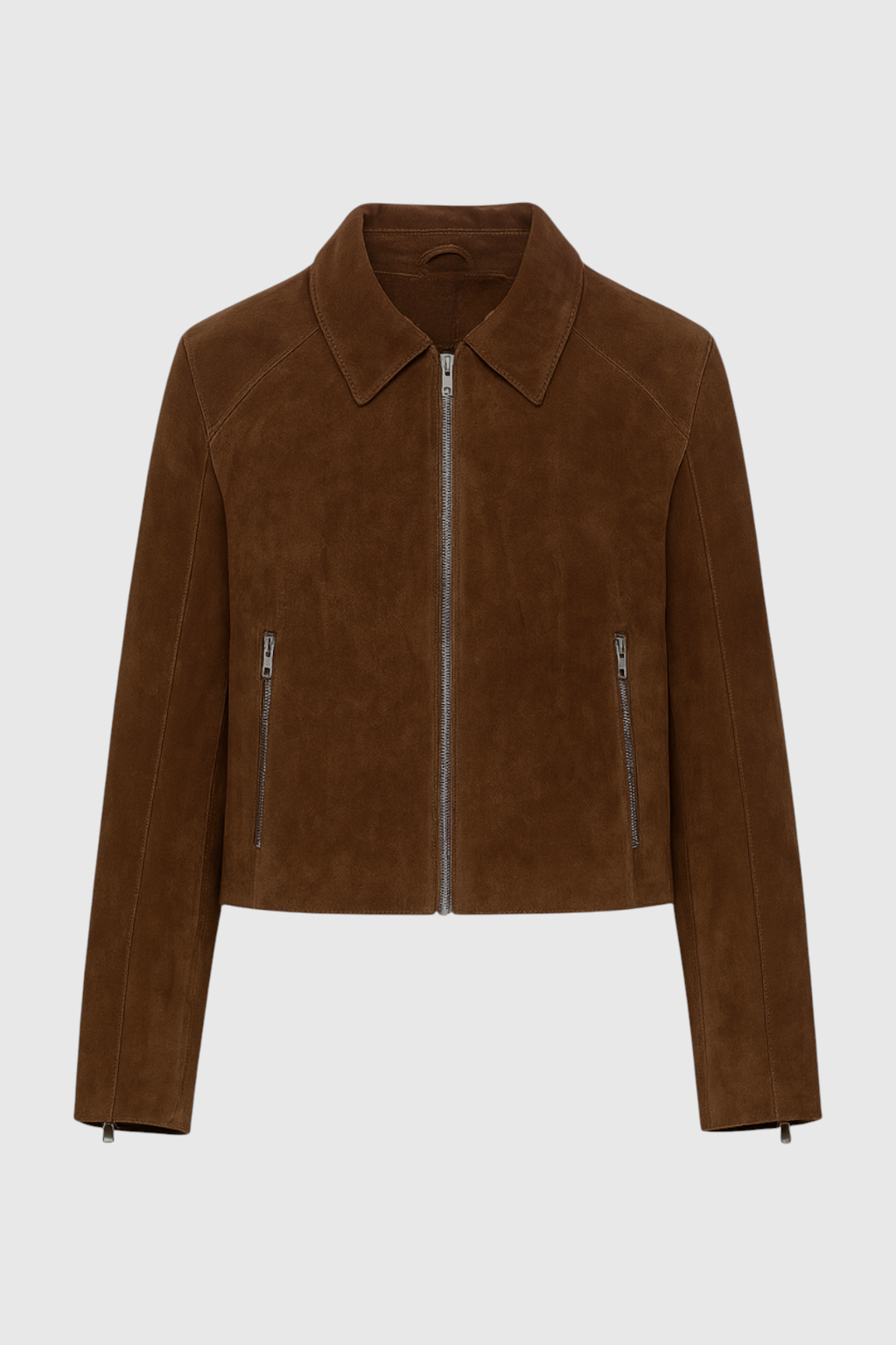 Dames Vintage Suède Korte Jasje