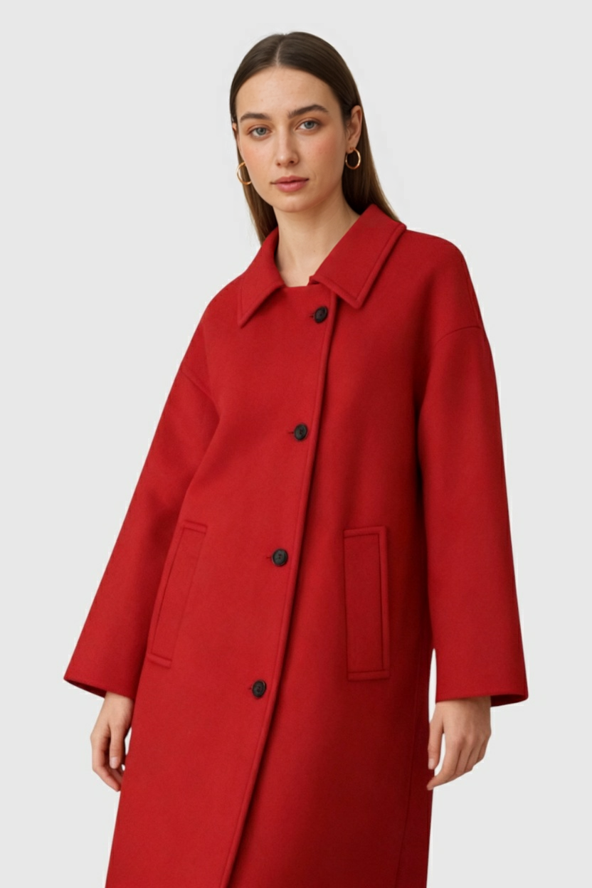 Dames Wollen Losse Jas