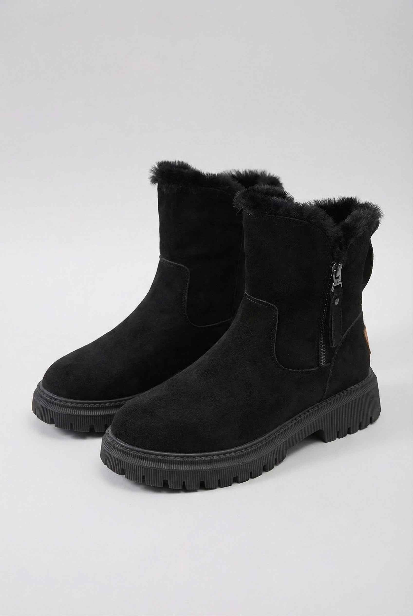 Women's Black Waterdichte Sneeuwlaarzen