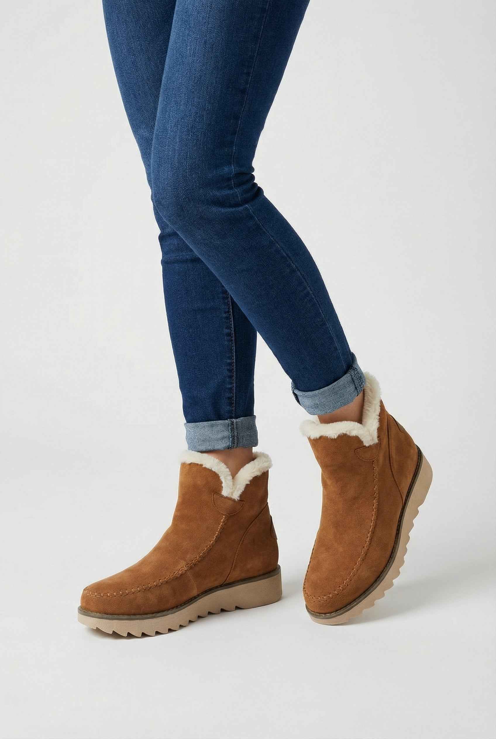 Deep Brown Stylish Ankle Boots