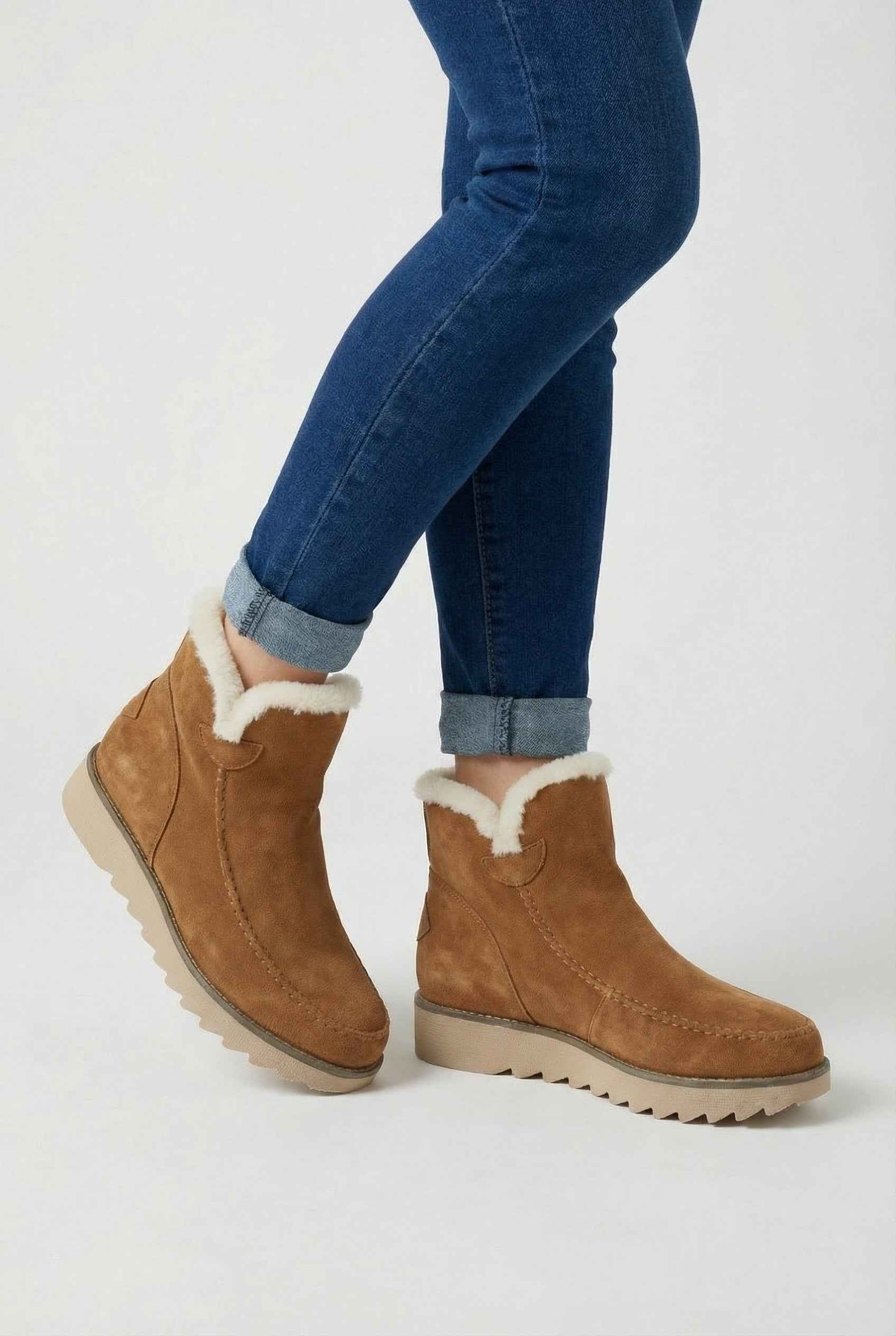 Deep Brown Stylish Ankle Boots