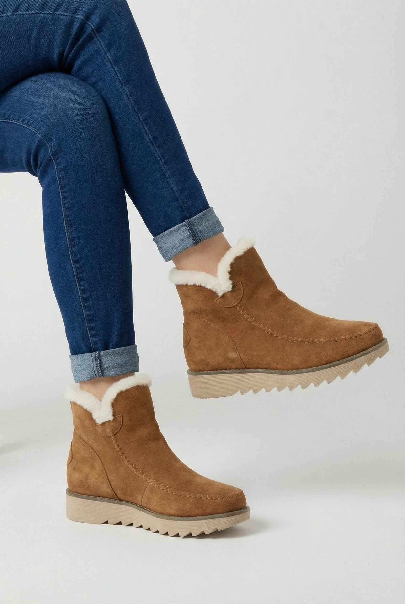 Deep Brown Stylish Ankle Boots