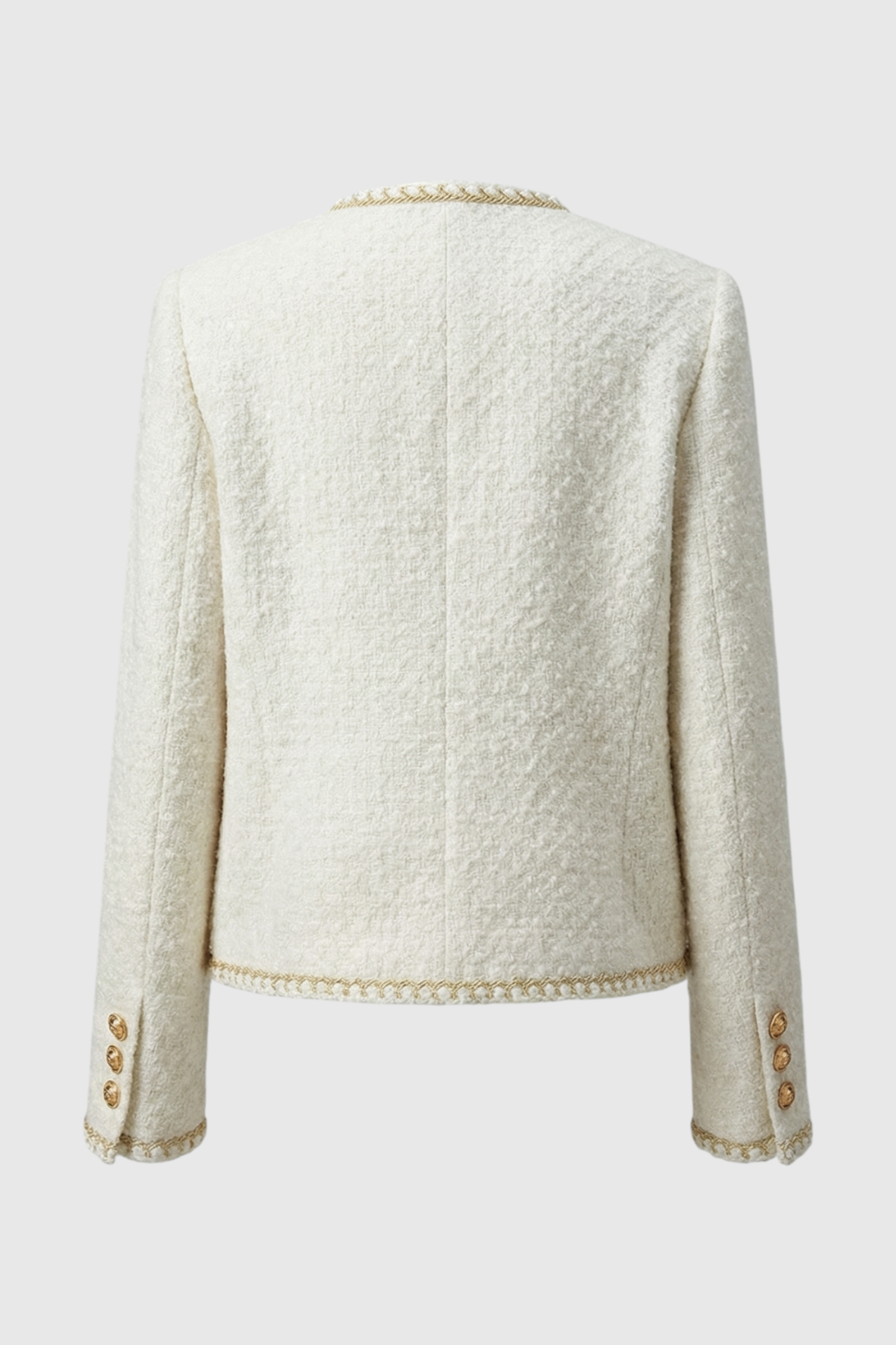 Elegante Dames Vintage Tweed Vestje