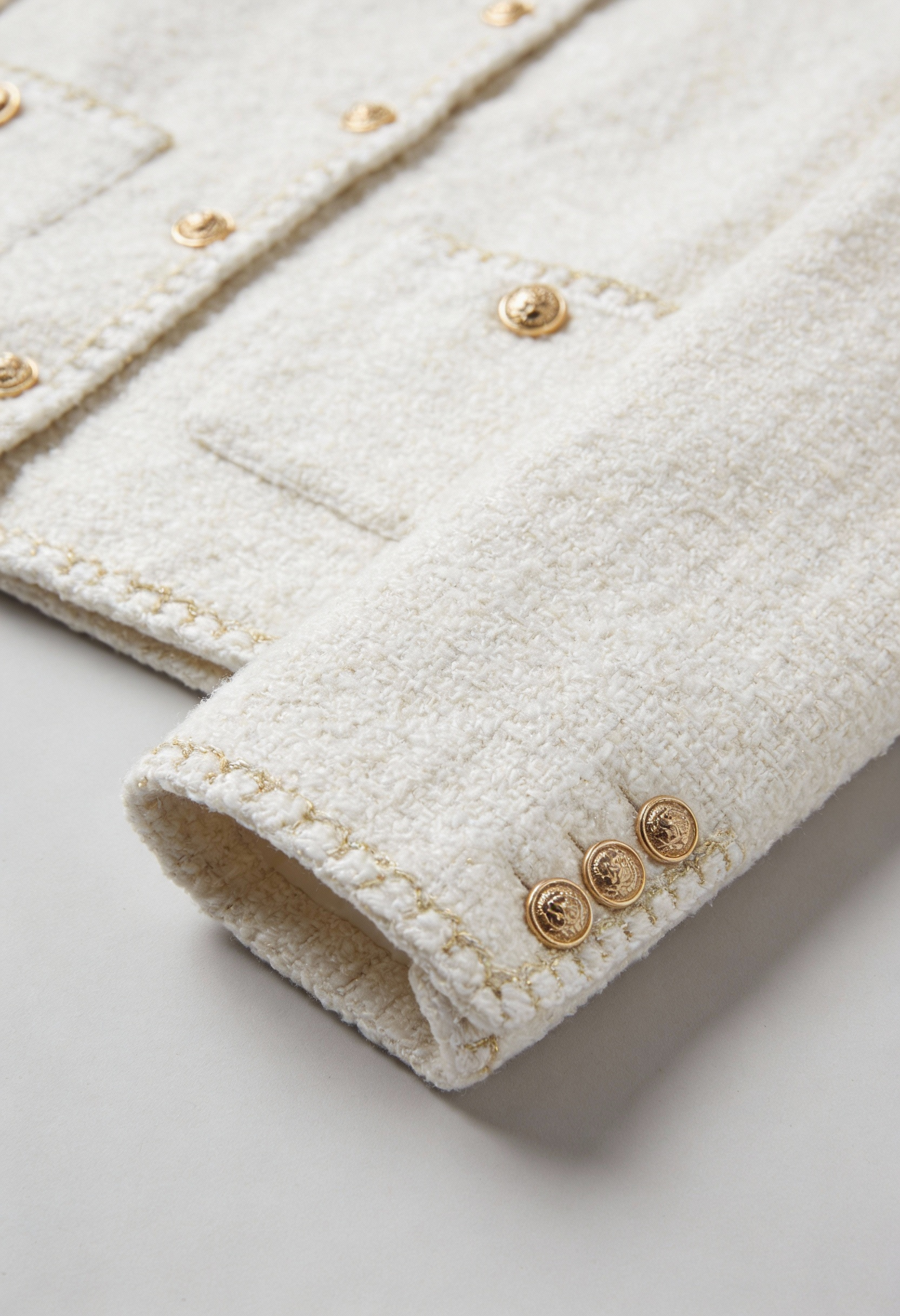 Elegante Dames Vintage Tweed Vestje