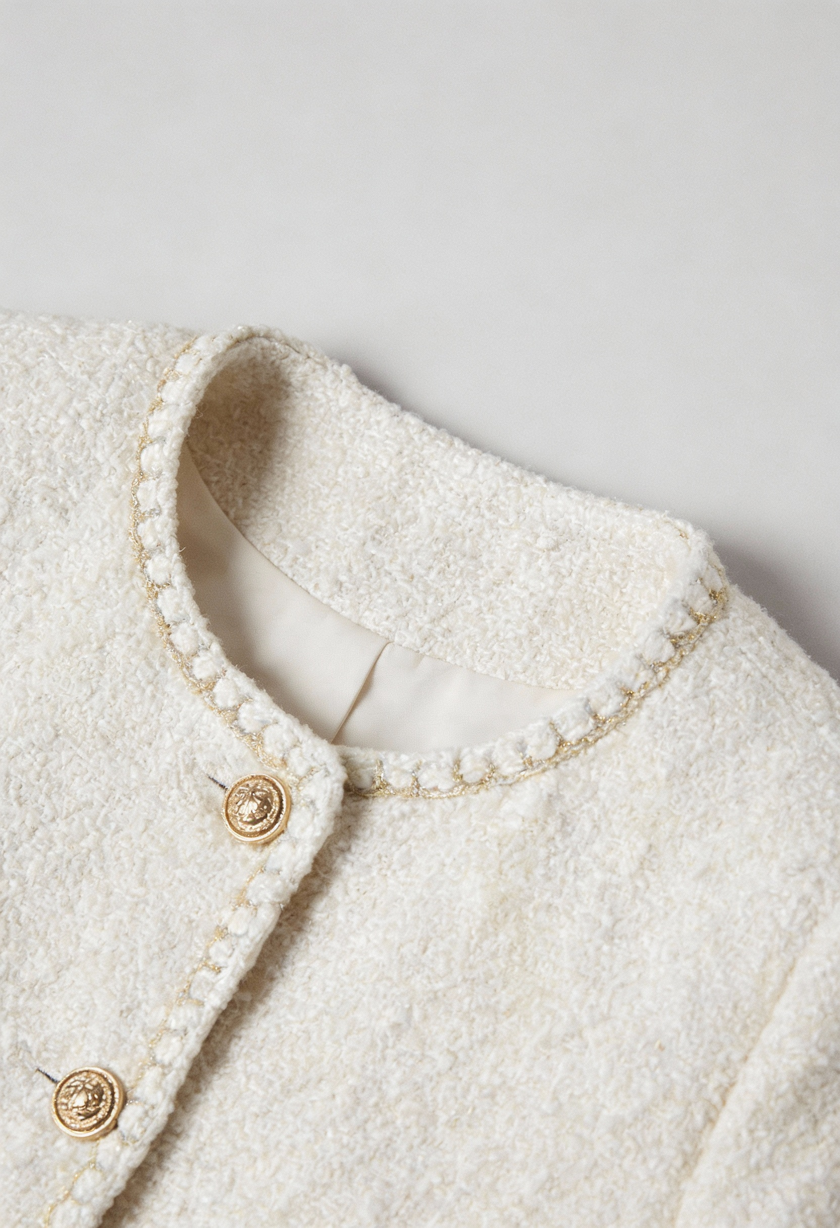 Elegante Dames Vintage Tweed Vestje