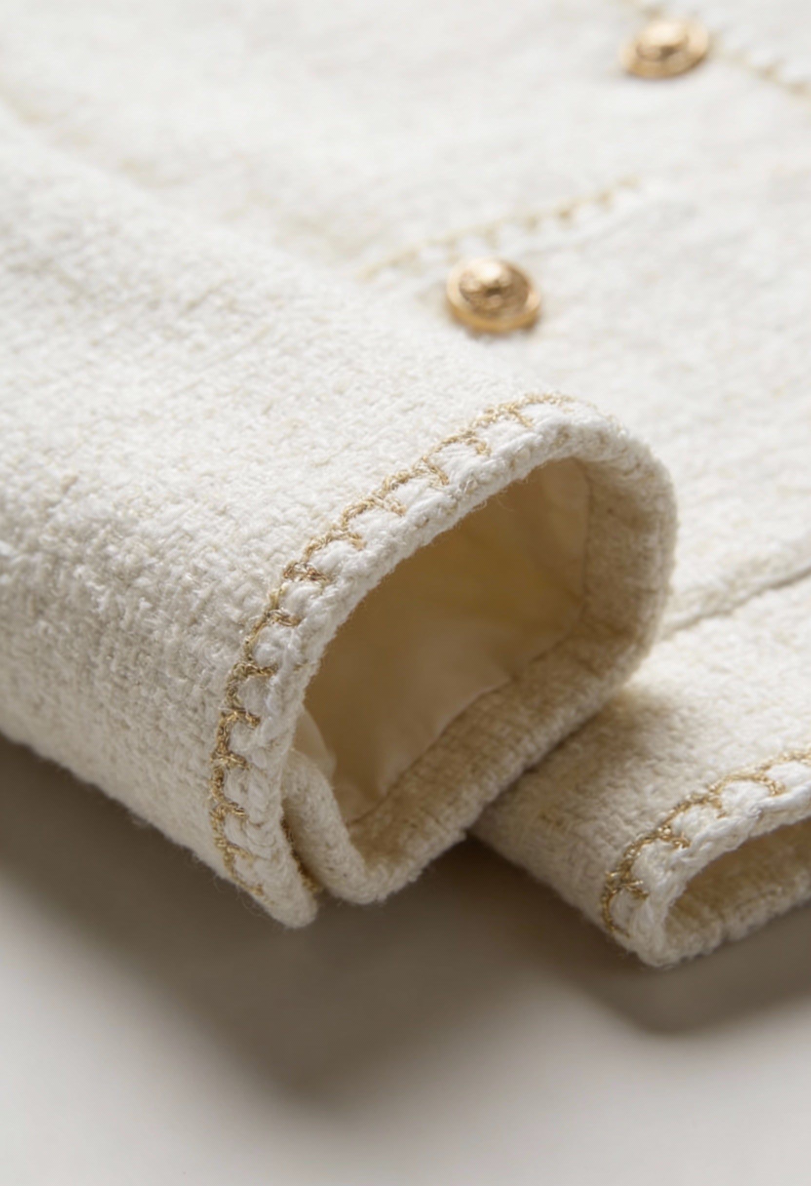 Elegante Dames Vintage Tweed Vestje