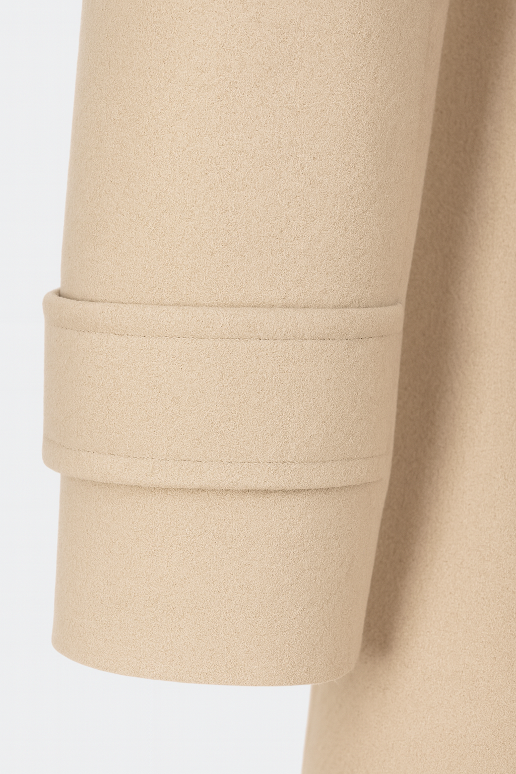 Elegante Halflange Beige Winterjas