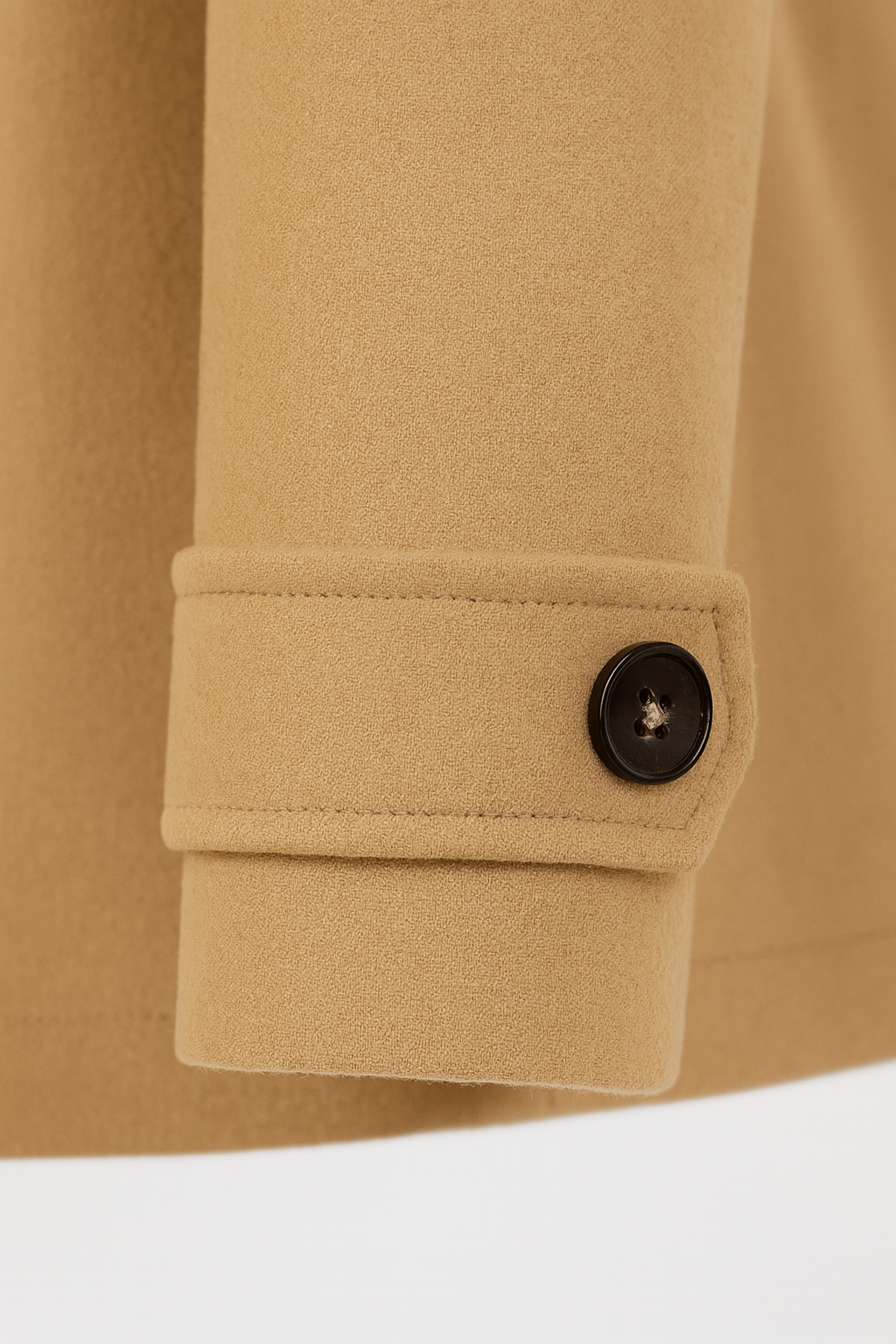 Elegante Halflange Khaki Winterjas