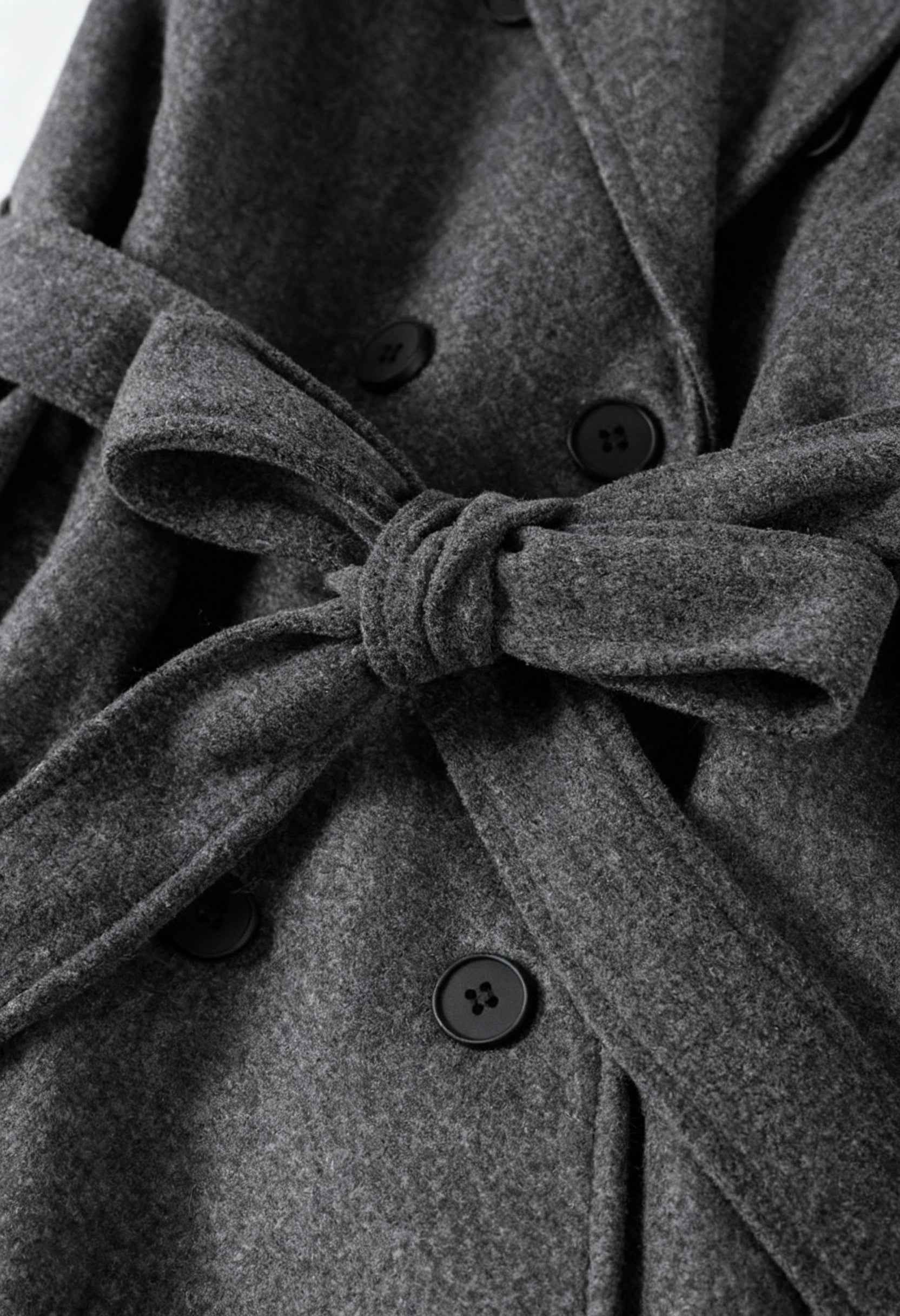 Grijze Lange Trenchcoat