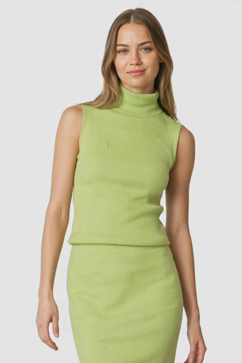 Groen Gebreide Set voor Dames