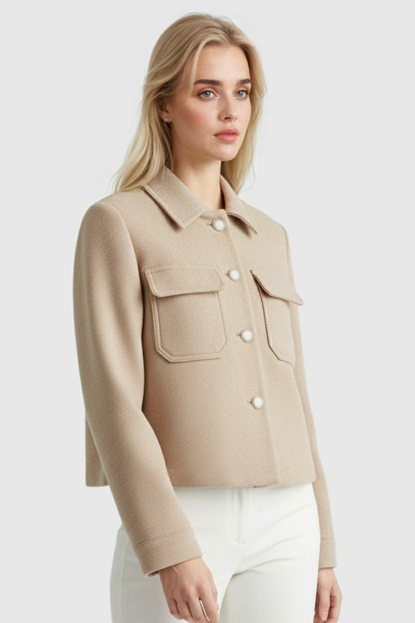 Casual Chic Reversjasje - Khaki