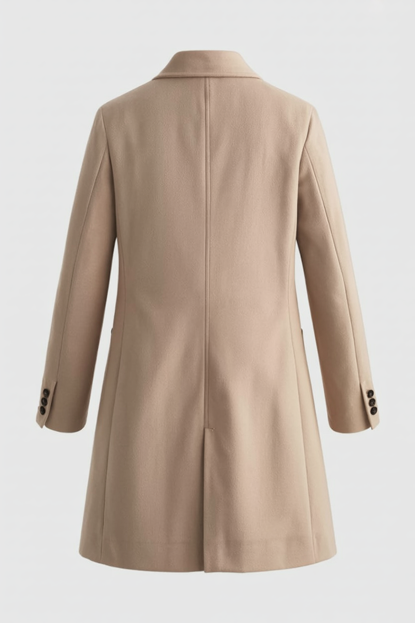 Lange Dames Khaki Winterjas