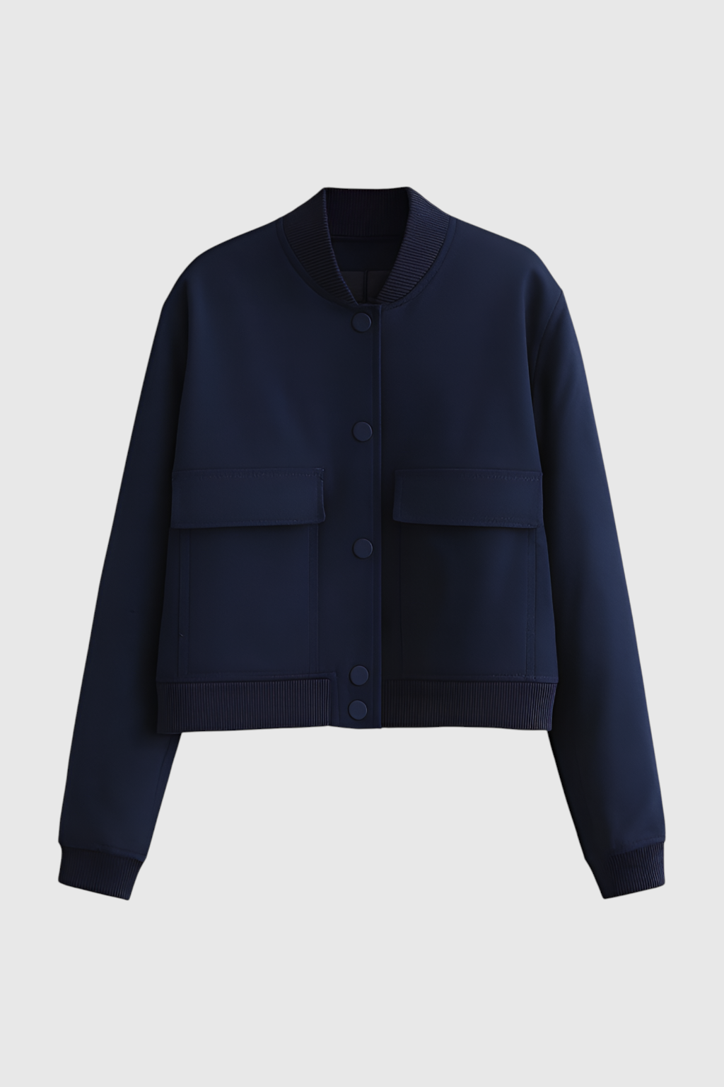 Dames Elegante Bomberjack - Marineblauw