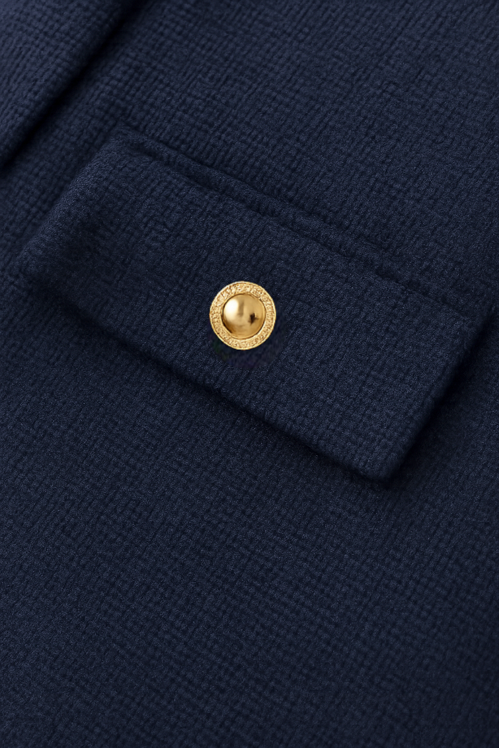 Marineblauw Wintershortjack voor Dames