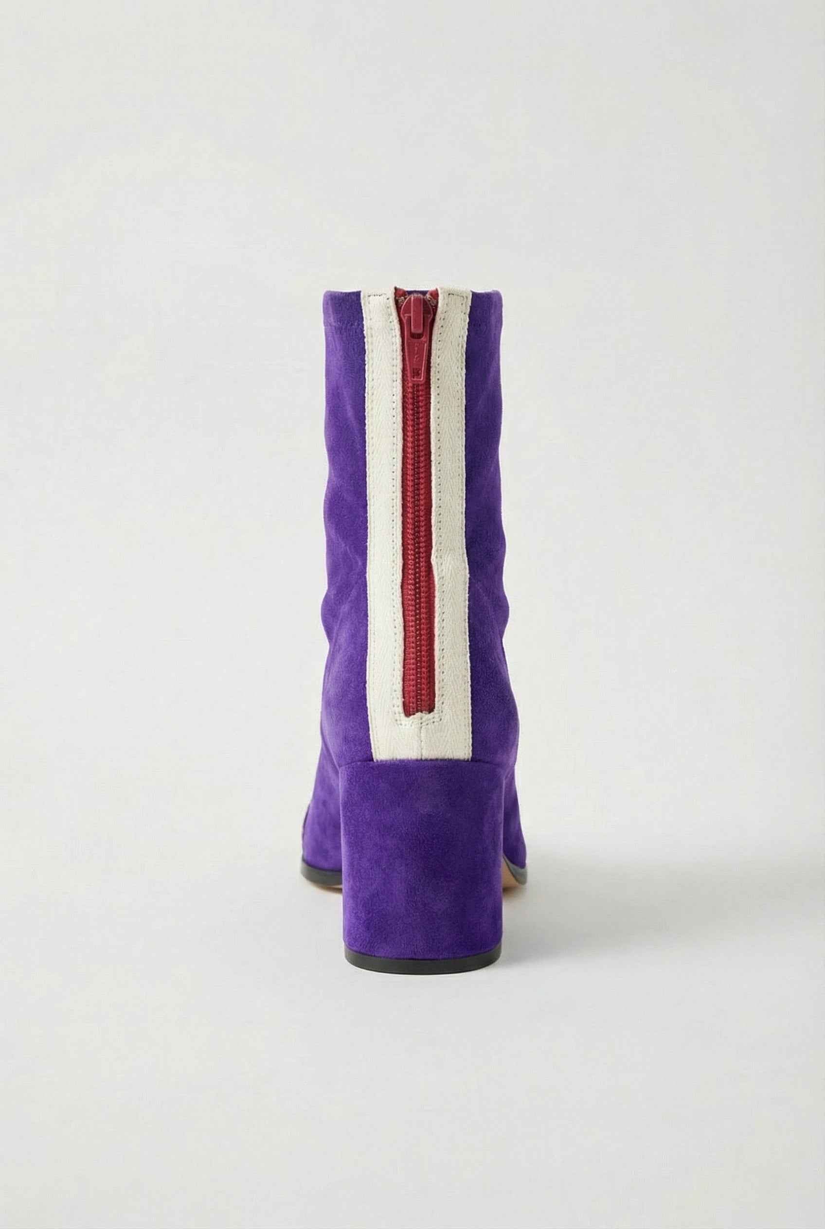 Dark Brown Mid-Calf Heeled Boots for Women