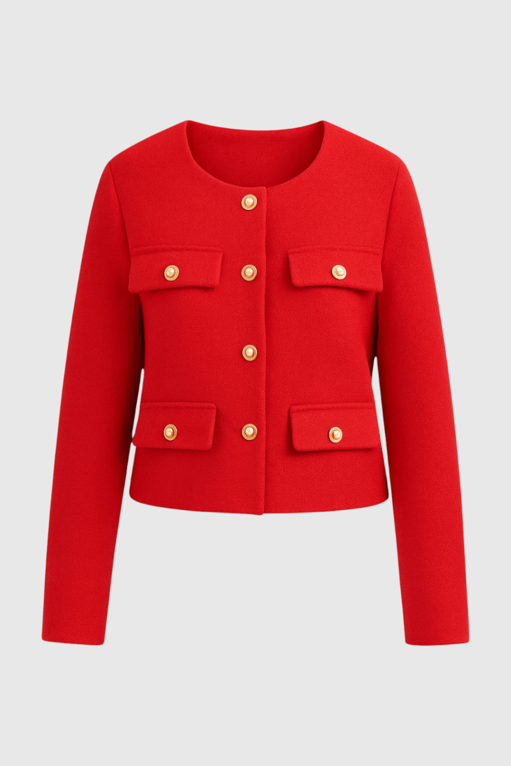 Rood Wintershortjack voor Dames